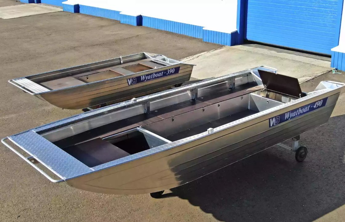 Алюминиевая лодка Wyatboat-490 Jonboat в Перми