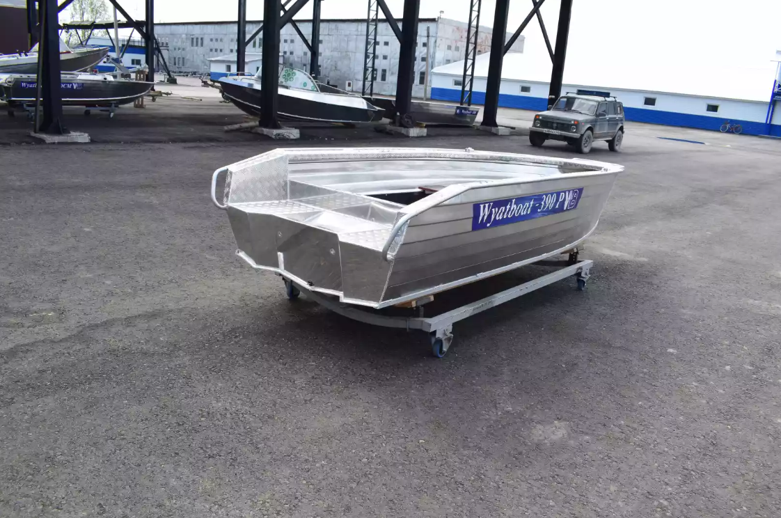 Алюминиевая лодка Wyatboat-390Р Увеличенный борт в Перми