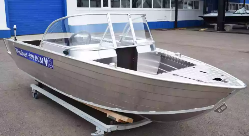 Алюминиевый катер Wyatboat-390 DCM Увеличенный борт в Перми