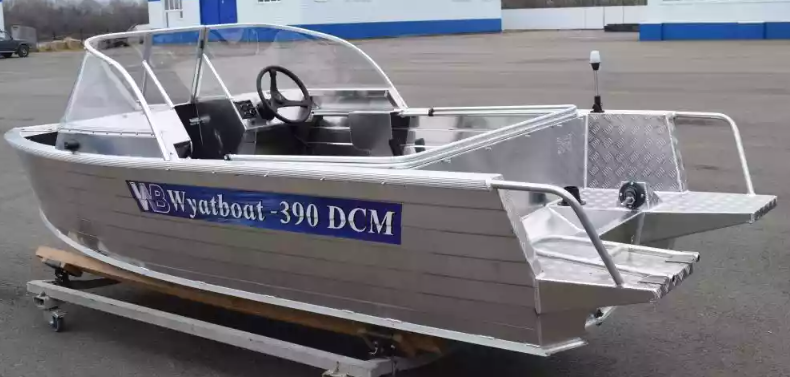 Алюминиевый катер Wyatboat-390 DCM Увеличенный борт в Перми