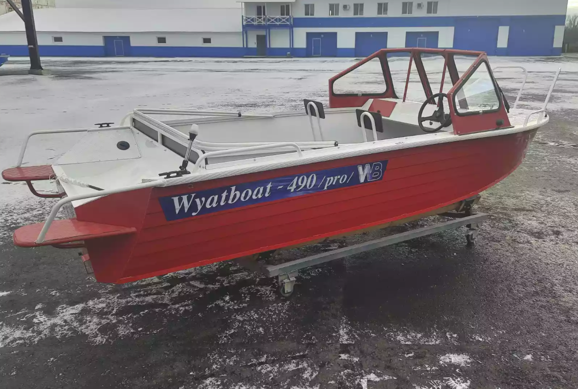 Алюминиевый катер Wyatboat-490 DCM Pro в Перми