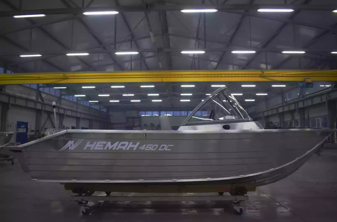 Алюминиевый катер Неман-450 DC NEW без покраски в Перми