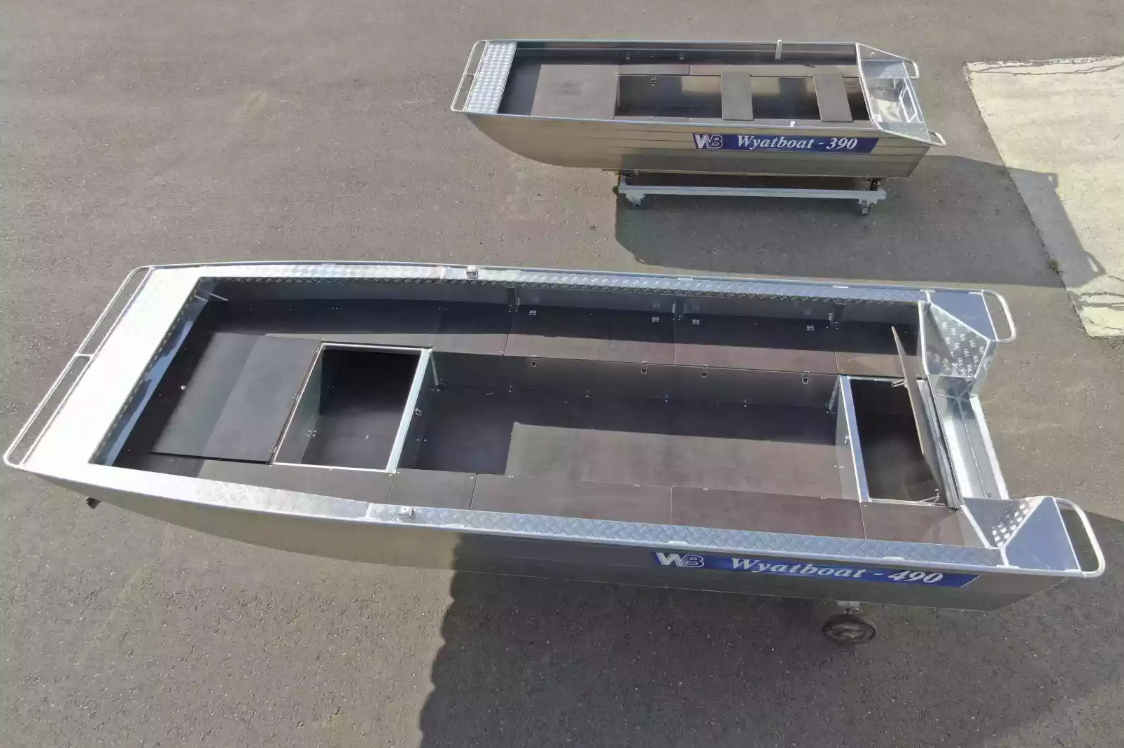 Алюминиевая лодка Wyatboat-490 Jonboat в Перми