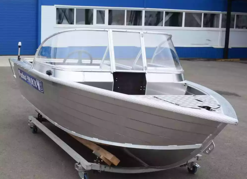Алюминиевый катер Wyatboat-390 DCM Увеличенный борт в Перми