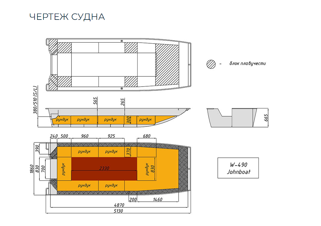 Алюминиевая лодка Wyatboat-490 Jonboat в Перми