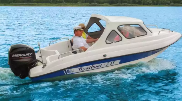 Стеклопластиковый катер Wyatboat-3 П (полурубка) в Перми