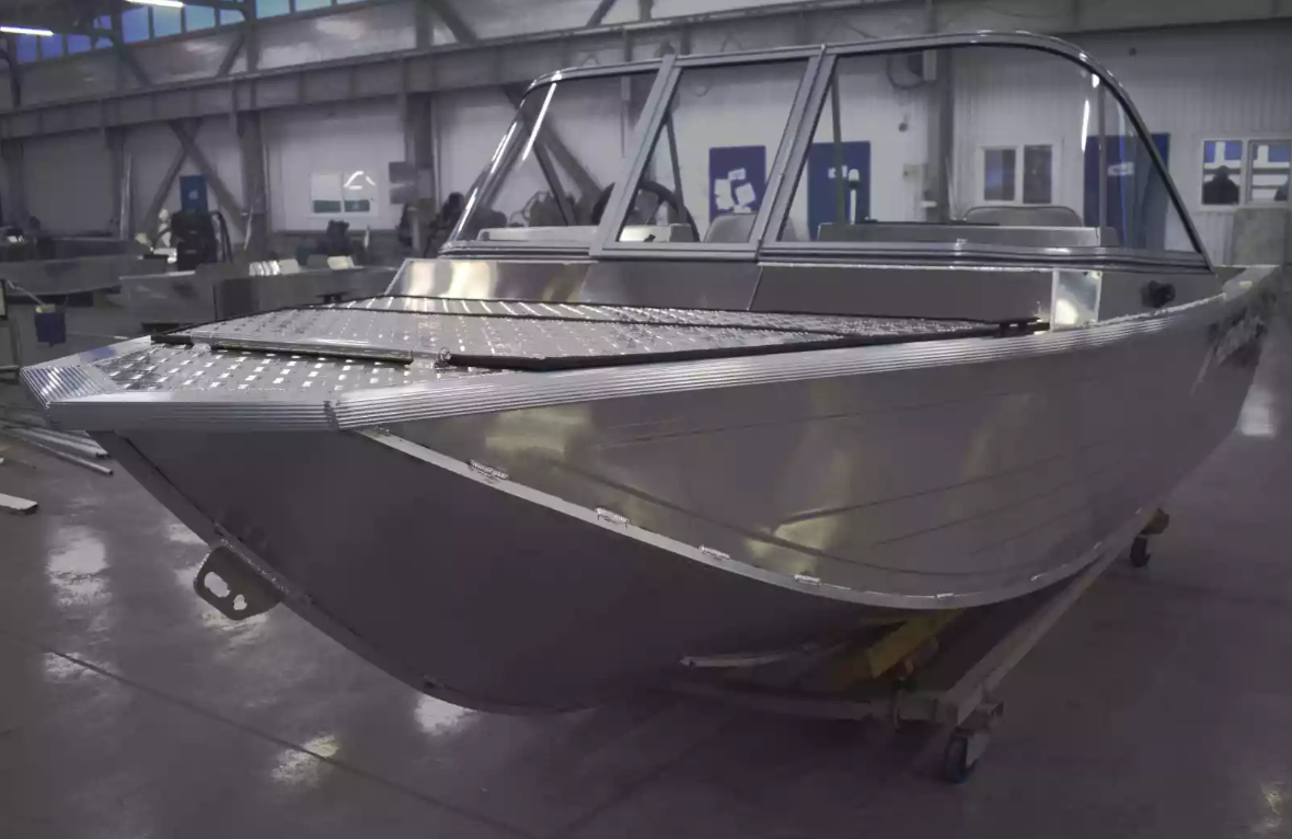 Алюминиевый катер Неман-450 DC NEW без покраски в Перми