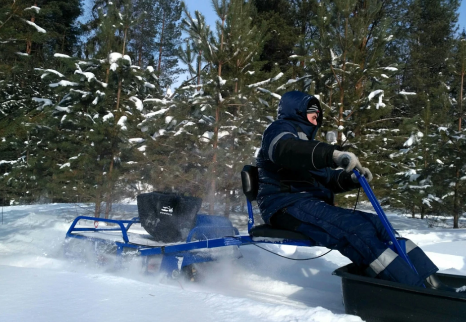 Мотобуксировщик толкач Альбатрос-XL8 с модулем. Без фары, тележки в Перми