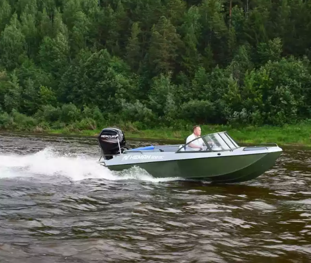 Алюминиевый катер Неман 500 DC водомёт в Перми