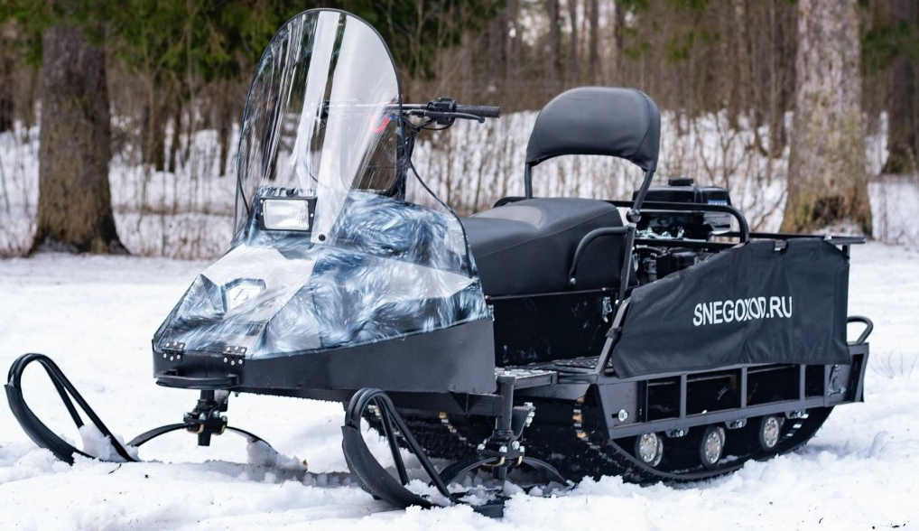 Миниснегоход Бурлак Егерь Экспедитор 15 л.с. , реверс, тормоз, капот белый в Перми