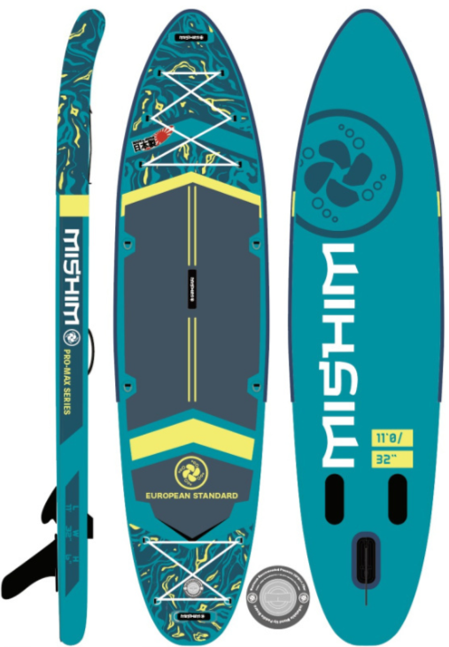 SUP (САП) Доска MISHIMO PRO-MAX Light Teal 12,6’ (385см) в Перми
