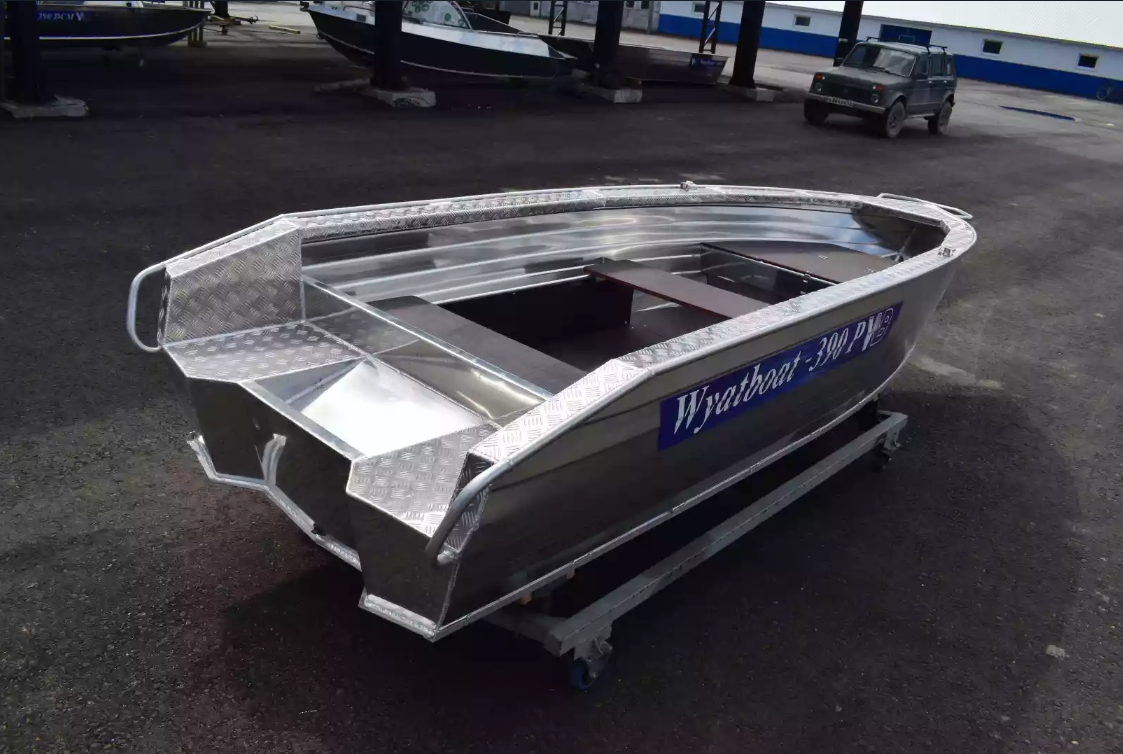 Алюминиевая лодка Wyatboat-390Р Увеличенный борт в Перми
