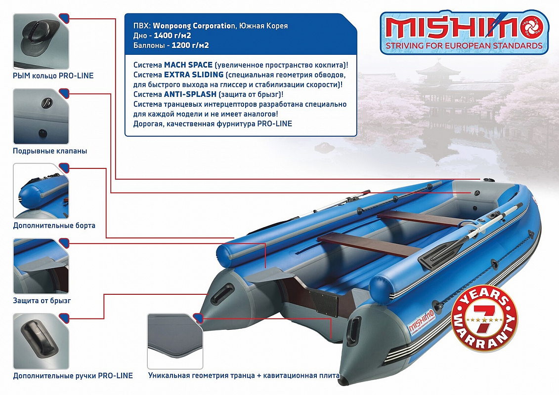 Лодка MISHIMO FAMILY LITE DF 400 в Перми