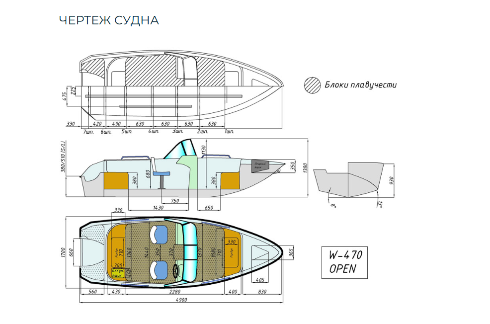 Комбинированный катер Wyatboat-470 Open в Перми