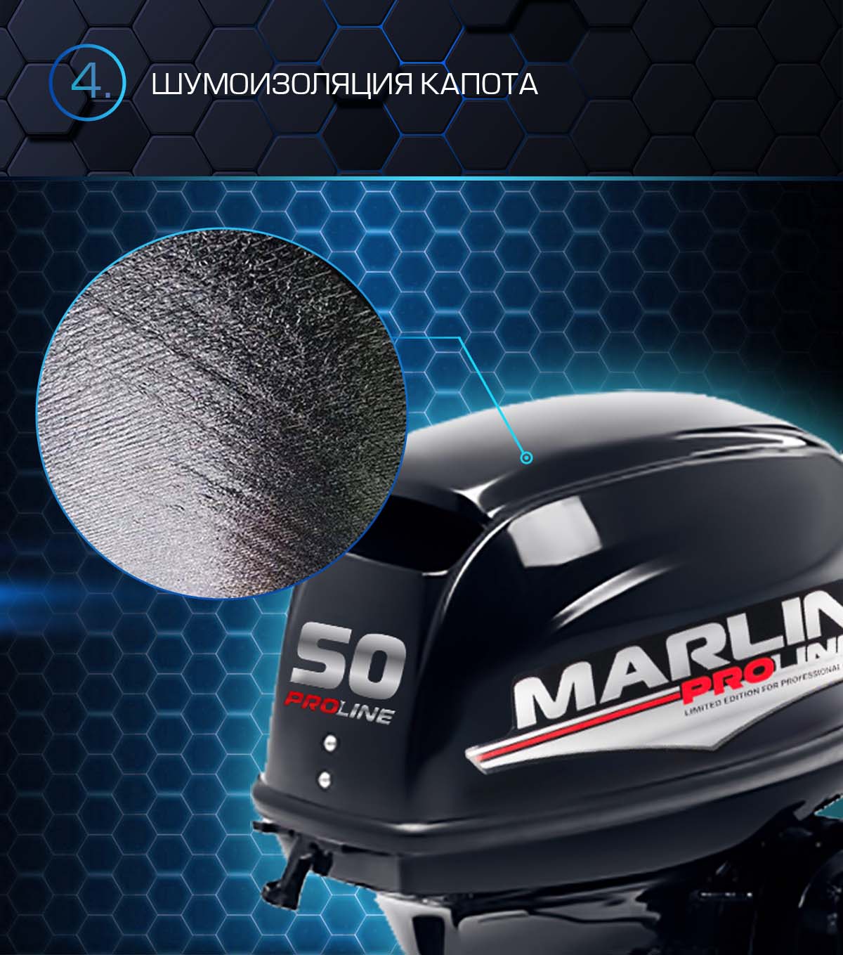 Лодочный мотор MARLIN PROLINE MP 50 AMHS в Перми