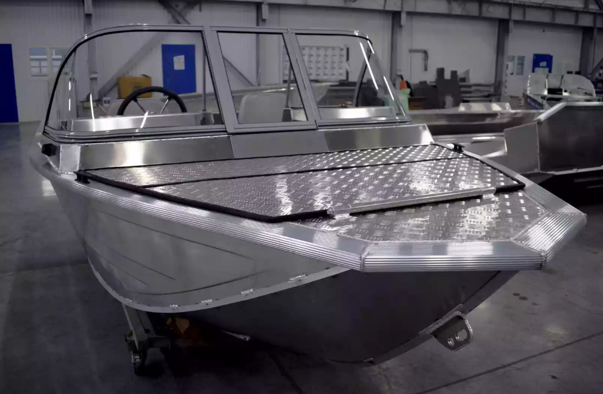 Алюминиевый катер Неман-450 DC NEW без покраски в Перми