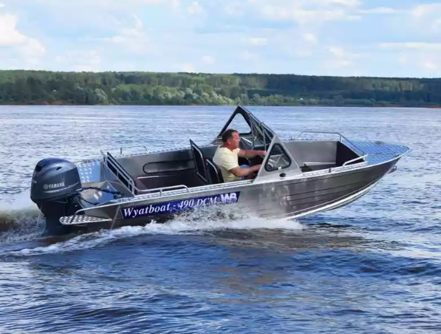 Алюминиевый катер Wyatboat-490 DCM Pro в Перми