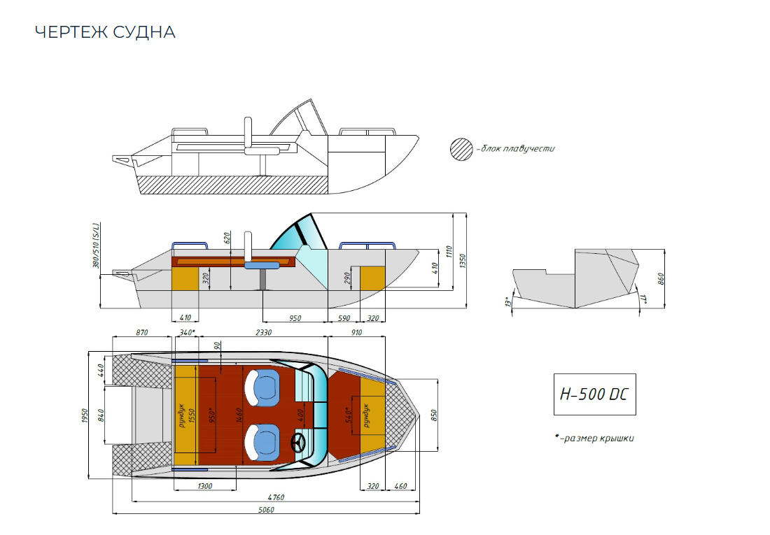Алюминиевый катер Неман-500 DC в Перми
