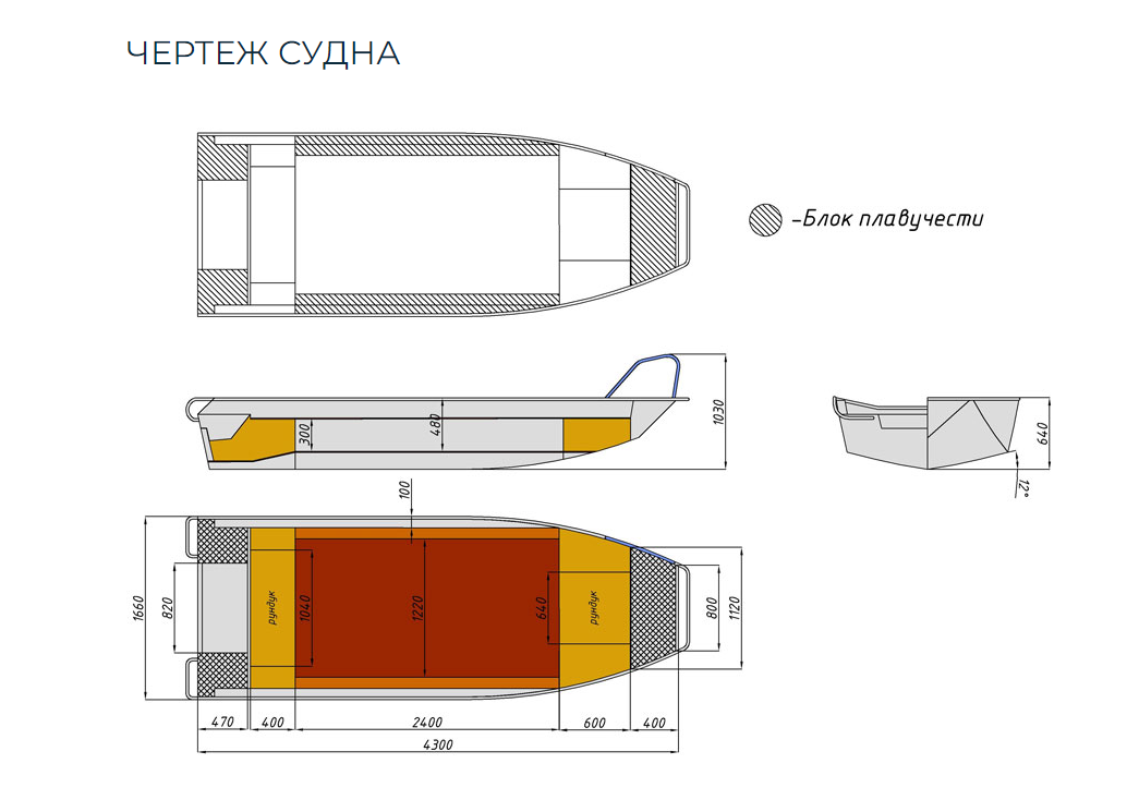 Алюминиевая лодка  Wyatboat-430 Master в Перми