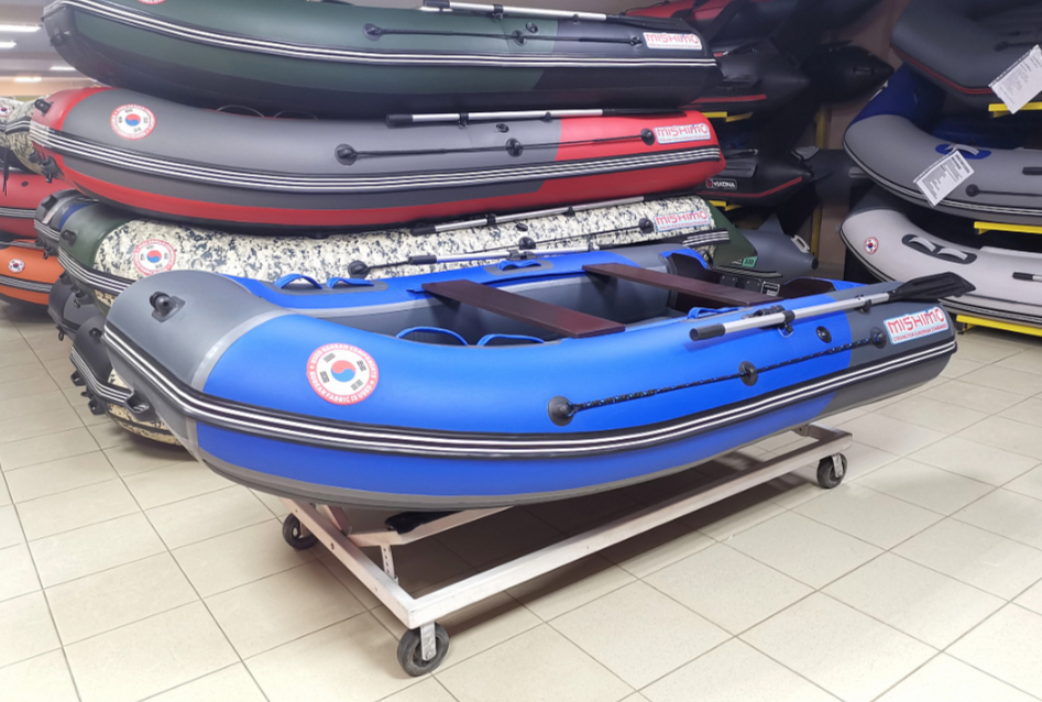 КОМПЛЕКТ Лодка MISHIMO PRO 350 + ЛОДОЧНЫЙ МОТОР MARLIN MP 9.9 (20) AMHS PRO в Перми