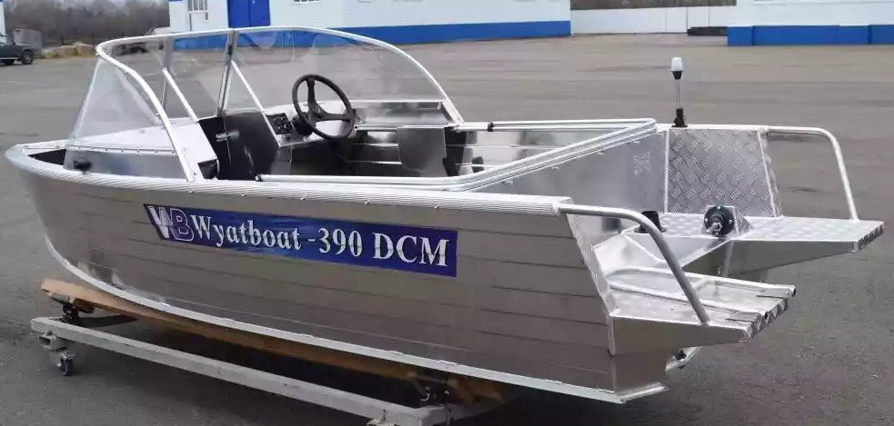 Алюминиевая лодка Wyatboat-390 DCM Увеличенный борт в Перми