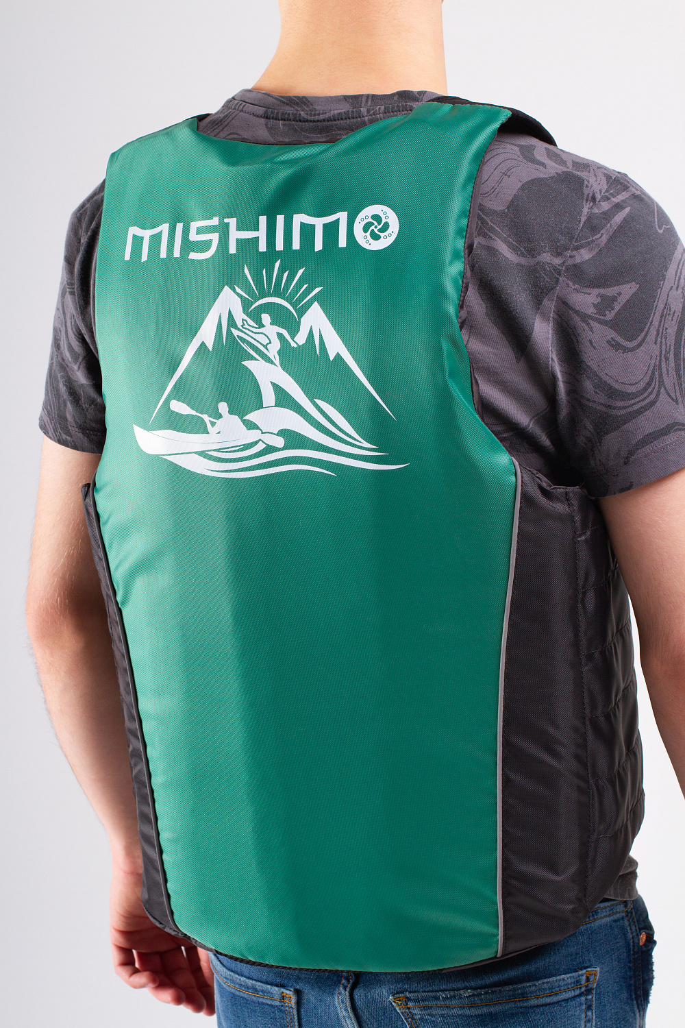 Жилет спасательный MISHIMO PRO Премиум качества Черно-зеленый в Перми