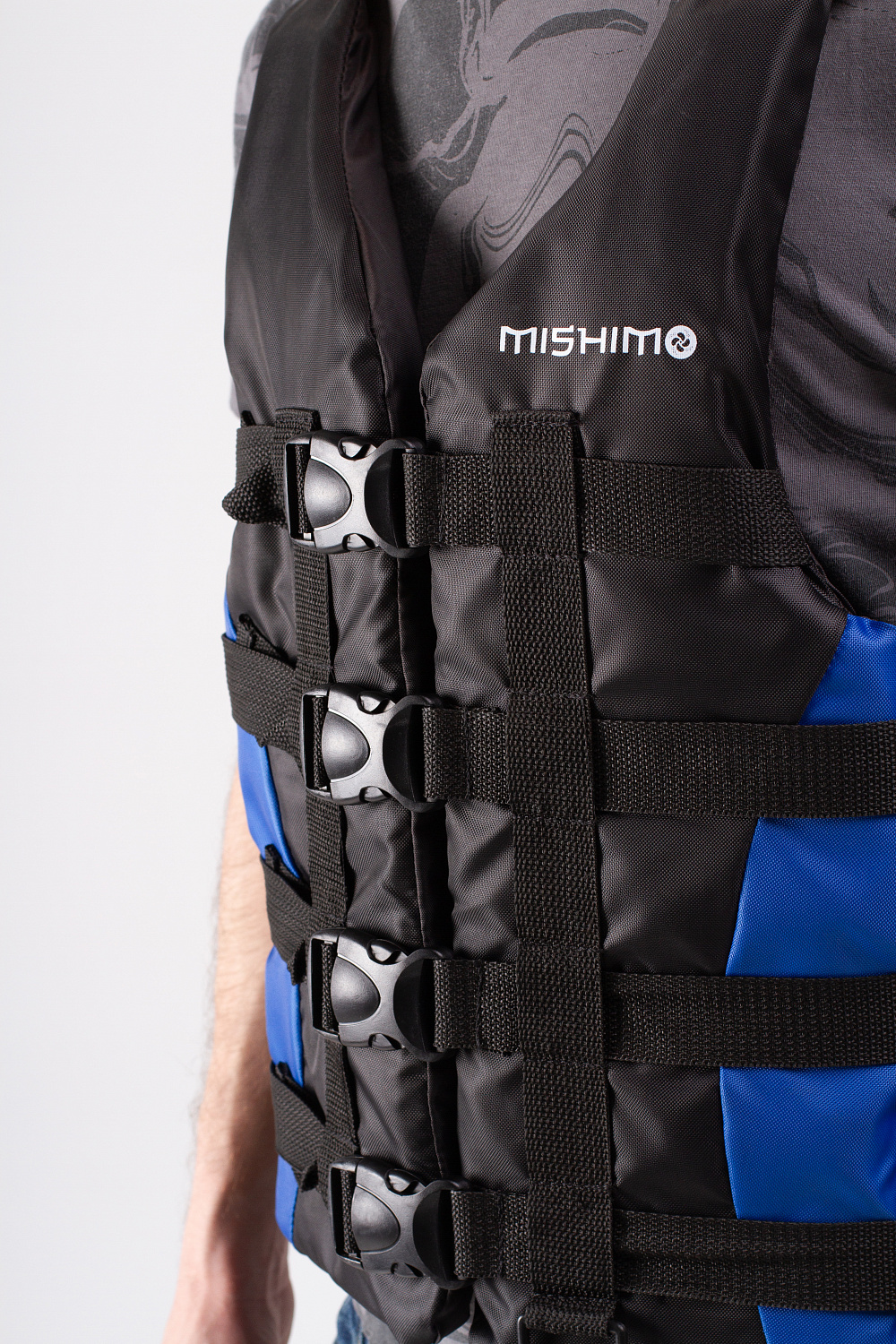 Жилет спасательный MISHIMO PRO Премиум качества Черно-синий в Перми