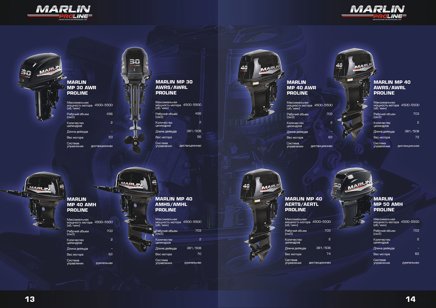 Лодочный мотор MARLIN PROLINE MP 9,8 AMHS в Перми