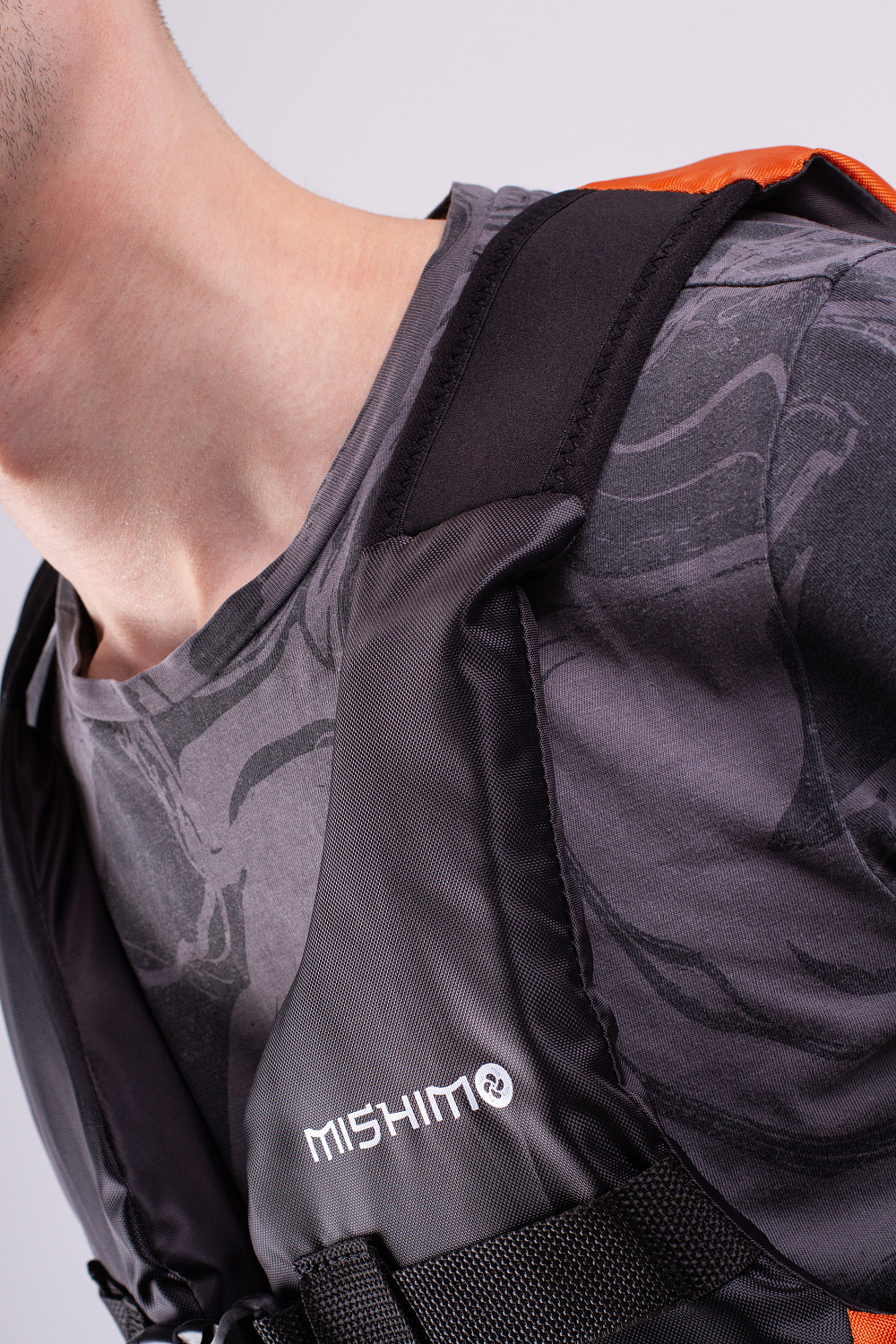 Жилет спасательный MISHIMO PRO Премиум качества Черно-оранжевый в Перми