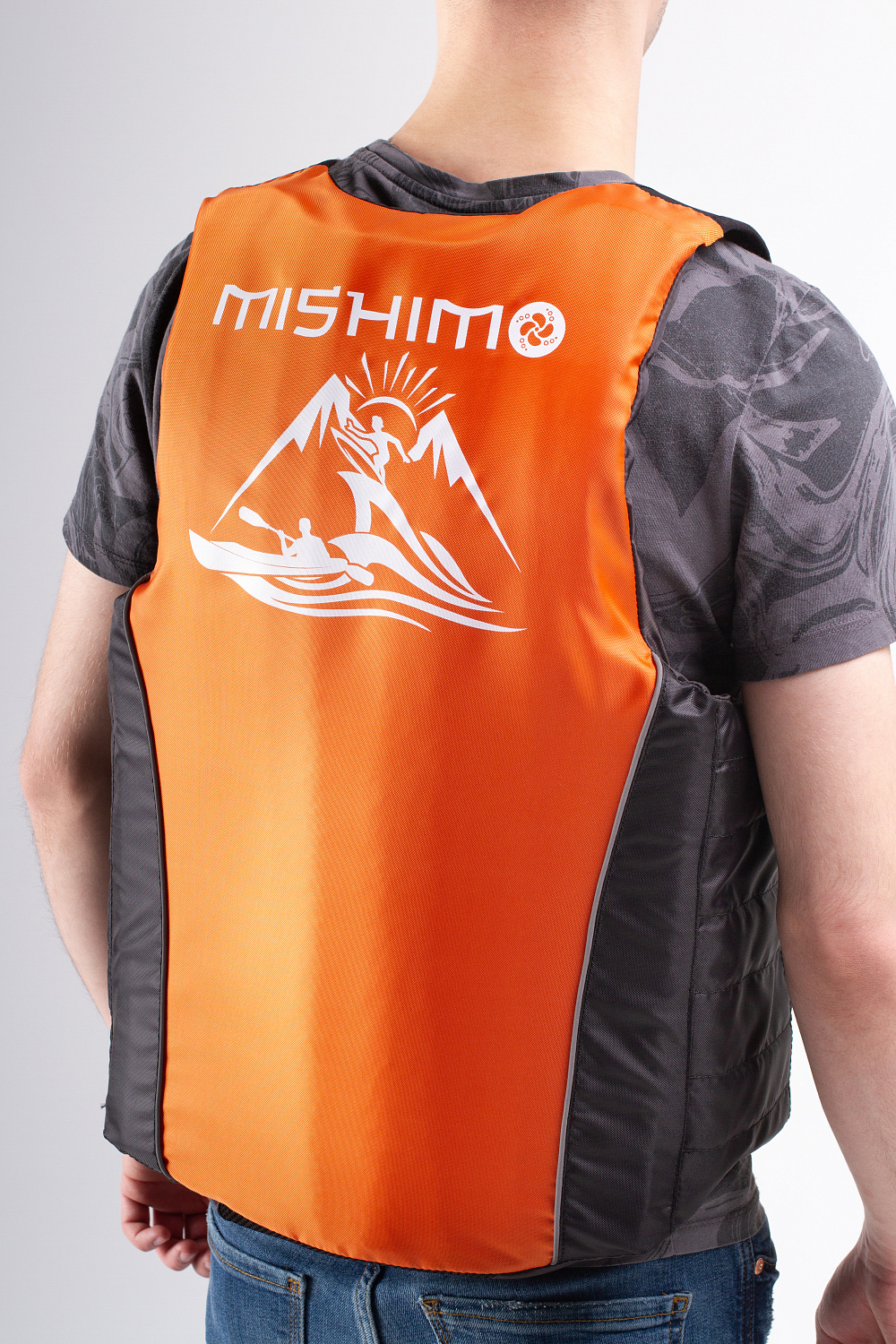 Жилет спасательный MISHIMO PRO Премиум качества Черно-оранжевый в Перми